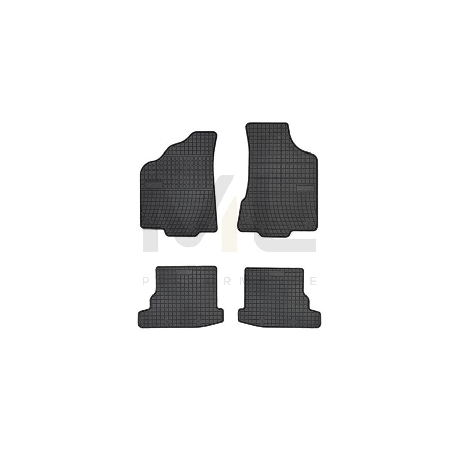 FROGUM Tailored 0402 Floor mat set for VW Polo III Hatchback (6N2) Elastomer, Front and Rear, Quantity: 4, Black, (LHD)