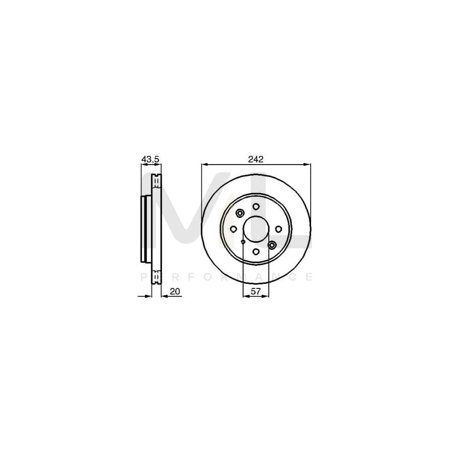 BOSCH 0 986 478 781 Brake Disc Internally Vented, Vented, Oiled, with bolts/screws | ML Performance Car Parts