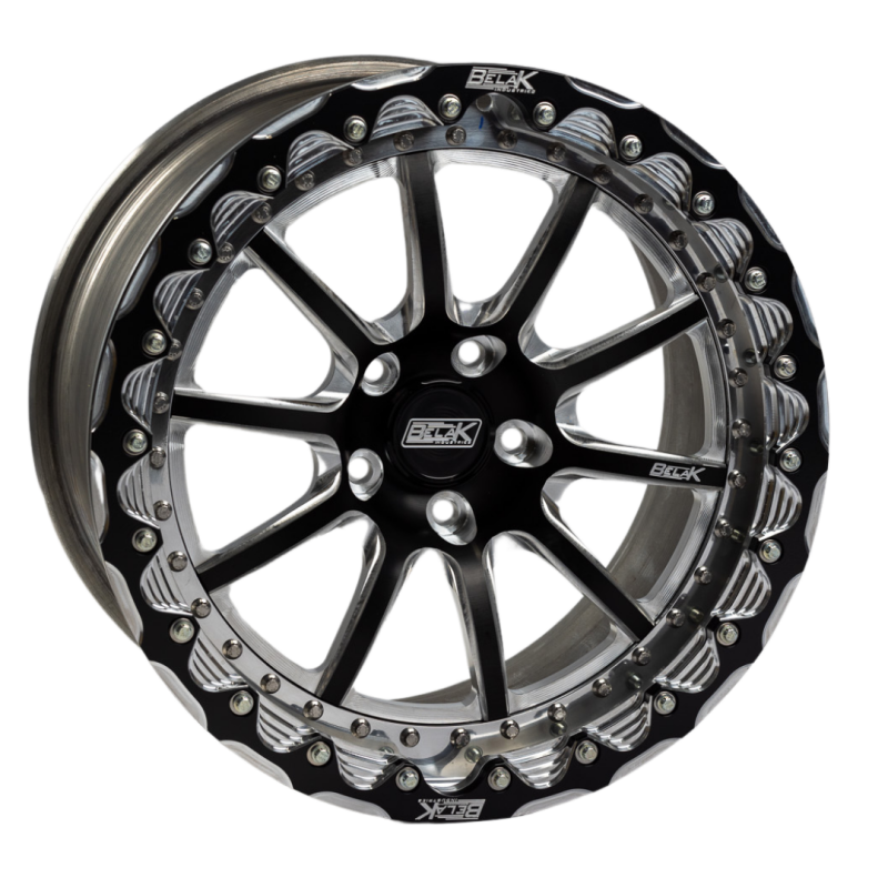 Belak Wheels Belak 18x8.5 / 5.75in BS / 5x112mm BP / Highpad / Series 4 - Shallow Billet Single Beadlock Wheel