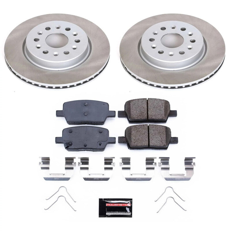 PowerStop Power Stop 17-20 GMC Acadia Rear Semi-Coated Rotor Kit