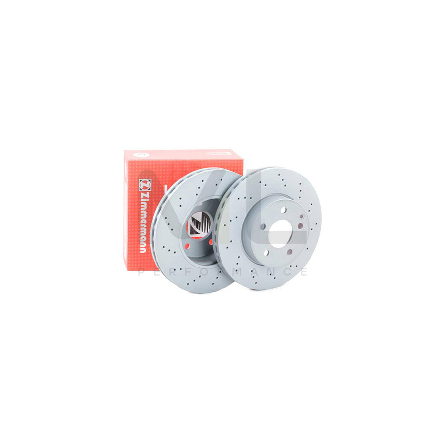 ZIMMERMANN SPORT COAT Z 400.3653.52 Brake Disc Internally Vented, Perforated, Coated, High-carbon - 1 piece