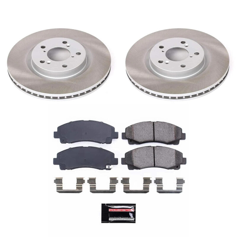 PowerStop Power Stop 09-14 Acura TL Front Semi-Coated Rotor Kit