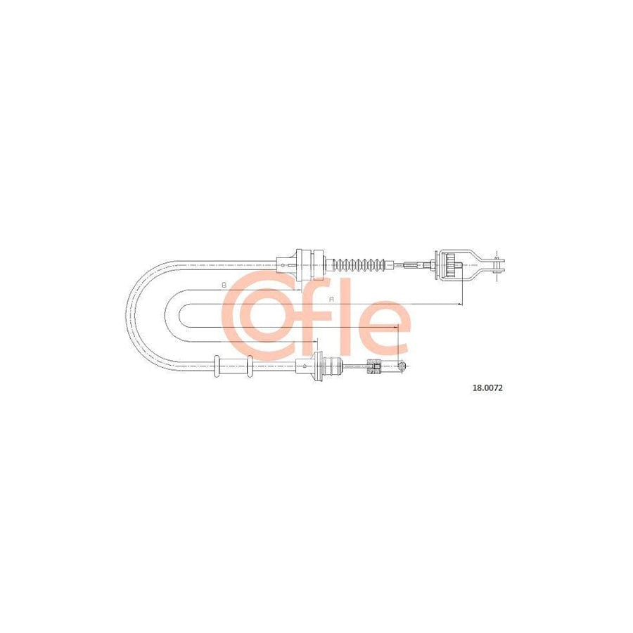 Cofle 18.0072 Clutch Cable for Nissan Micra II Hatchback (K11)