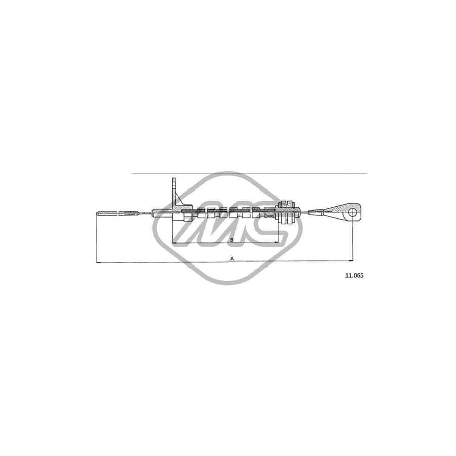 Metalcaucho 83814 Throttle Cable for VW TRANSPORTER