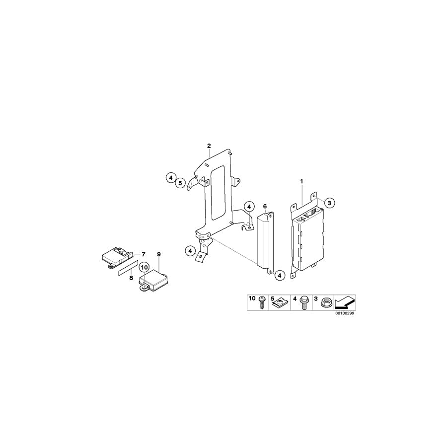 Genuine BMW 51377125989 E61 F13 E60 Hook&Loop Fastener 25X12X6,01 (Inc. 740dX, 520dX & 640dX) | ML Performance US Car Parts