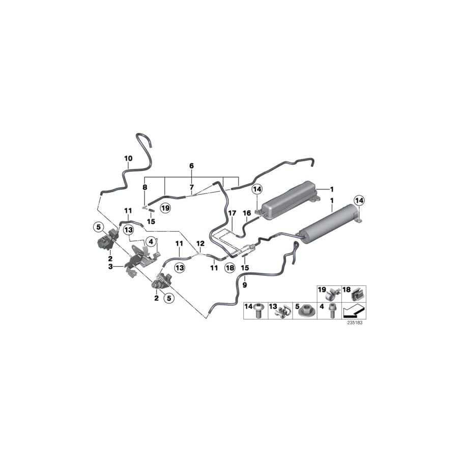 Genuine BMW 11657599309 E71 F03 Hose Clamp (Inc. 750LiS, 750LiX & 750Li) | ML Performance UK Car Parts