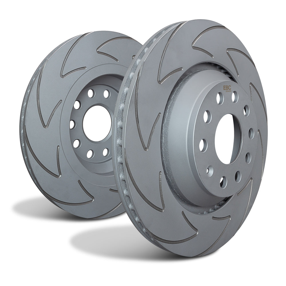 EBC BSD2214 Ford Grooved Discs Front - ATE Caliper 1 | ML Performance US Car Parts