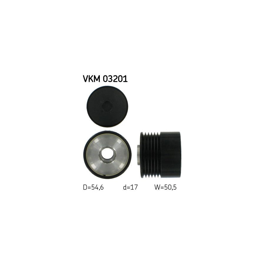 Skf Vkm 03201 Alternator Freewheel Clutch For Fiat Grande Punto Hatchback (199) | ML Performance US Car Parts