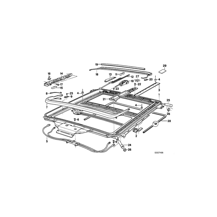 Genuine BMW 54128108209 E31 Clamp (Inc. 840i, 850Ci & 840Ci) | ML Performance US Car Parts