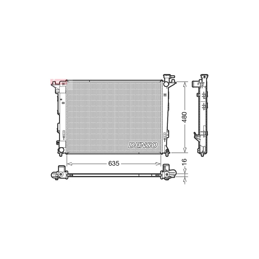 DENSO DRM41006 Engine Radiator