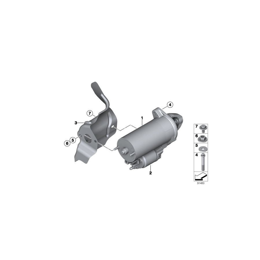Genuine BMW 12417501736 E53 E61 E63 Solenoid Switch (Inc. 650i, 745LiS & 550i) | ML Performance US
