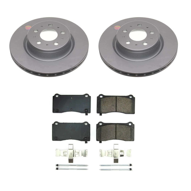 PowerStop Power Stop 17-21 Tesla 3 Front Z17 Coated Brake Kit