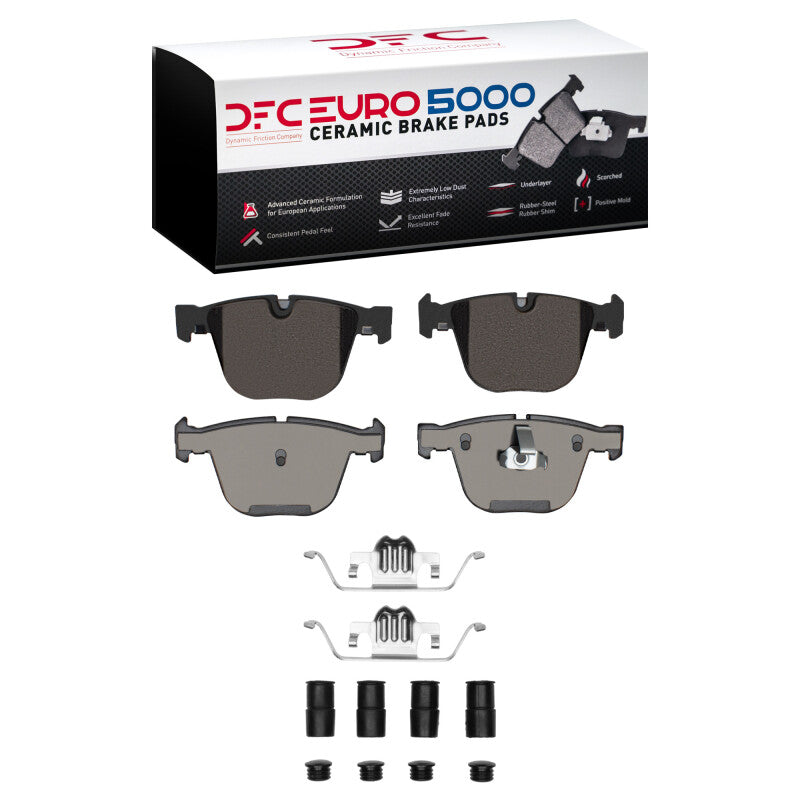 DFC 07-19 BMW X6 Rear Euro 5000 Ceramic Brake Pads and Hardware Kit
