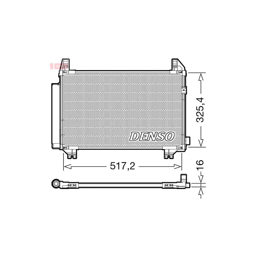 DENSO DCN50107 Air Conditioning Condenser