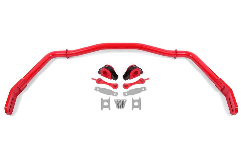 BMR Suspension BMR 05-14 Ford Mustang Front Hollow 38mm Sway Bar Kit w/ Bushings - Red