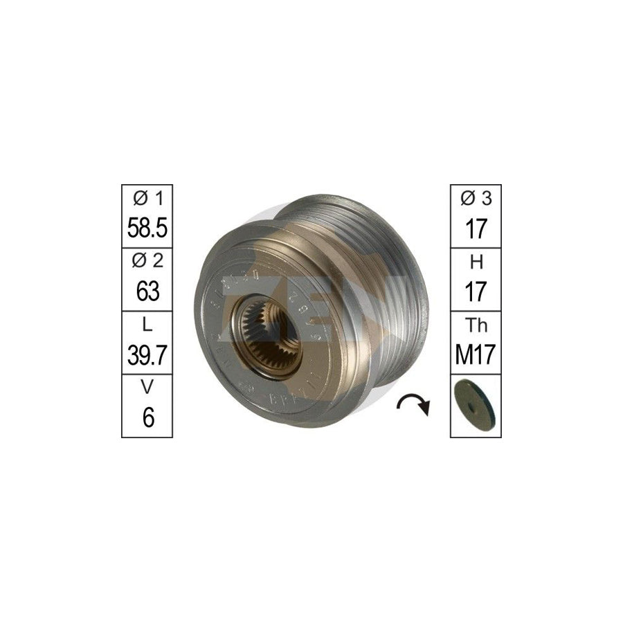 Era ZN5462 Alternator Freewheel Clutch