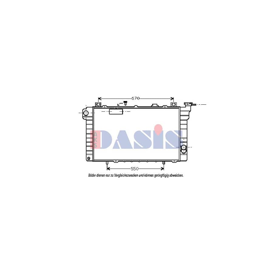 AKS Dasis 070840N Engine Radiator for Nissan Patrol