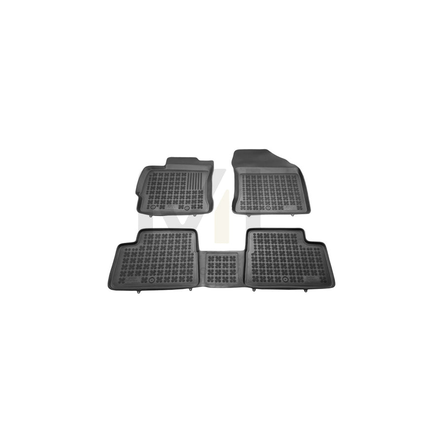 REZAW PLAST Tailored 201423 Floor mat set for TOYOTA AURIS Elastomer, Front and Rear, Quantity: 3, Black