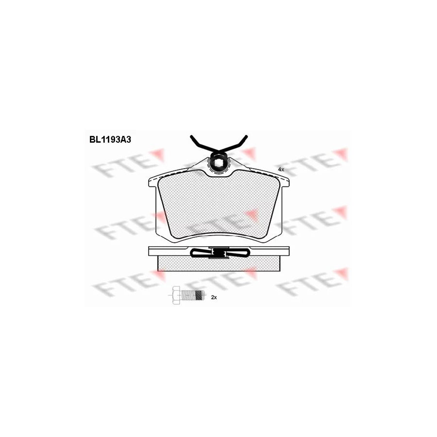 FTE Bl1193A3 Brake Pad Set