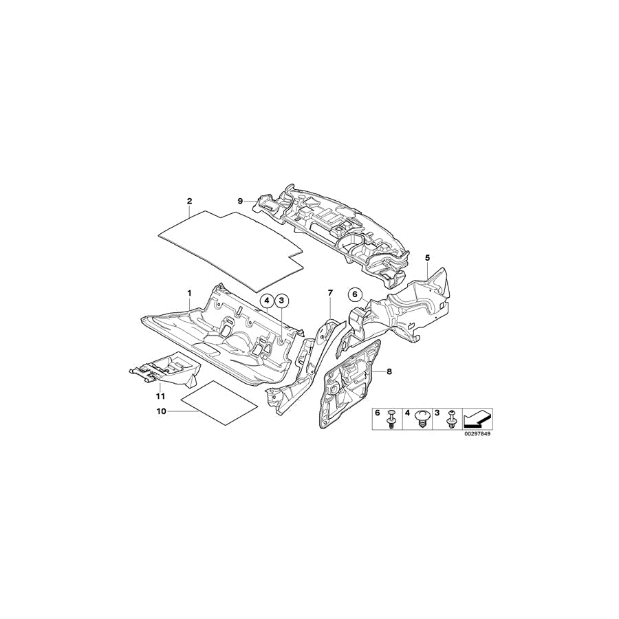 Genuine BMW 51487058125 E92 E90 Sound Insulating Wheel Housing Rear Left (Inc. M3, 316d & 320d ed) | ML Performance US