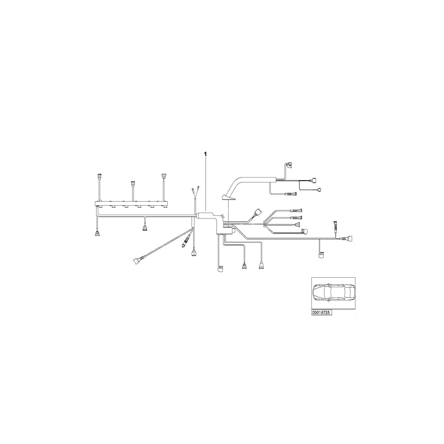 Genuine BMW 12517566552 E82 E91 E93 Engine Wiring Harness, Engine Module (Inc. 325i, X1 28iX & X1 25iX) | ML Performance US