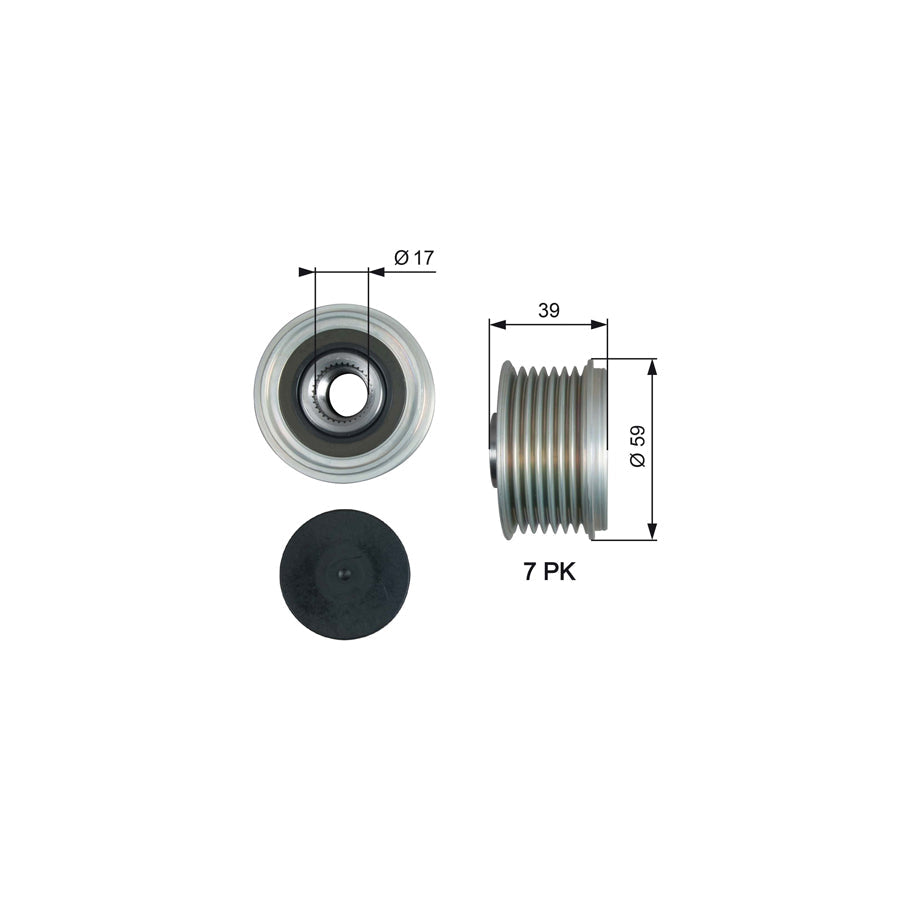 Gates OAP7189 Alternator Freewheel Clutch