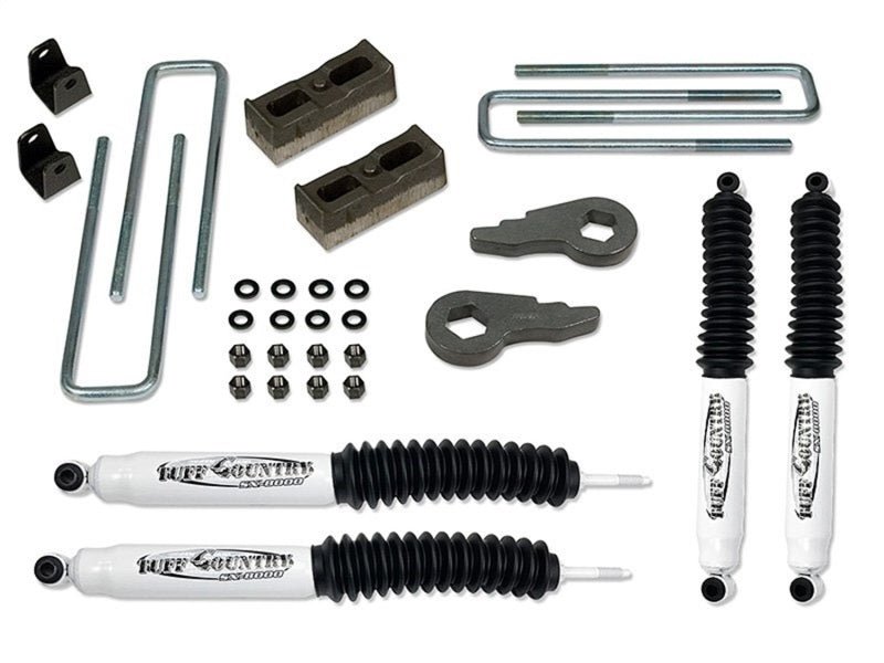 Tuff Country 01-10 Silverado 2500HD (Pur TB) 4x4 & 2wd 2in Lift Kt (w/Rear Lift Block SX8000 Shocks)