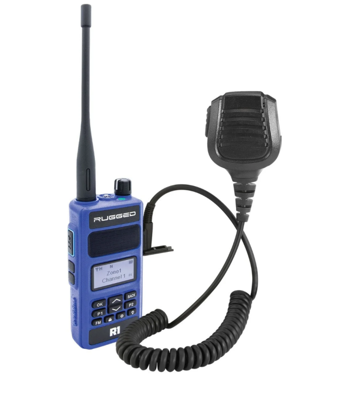 Rugged Radios BUNDLE - Rugged R1 - Business Band Two Way Handheld Radio - with Hand Mic