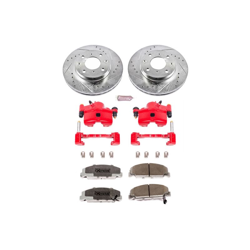 PowerStop Power Stop 90-00 Honda Civic Front Z26 Street Warrior Brake Kit w/Calipers