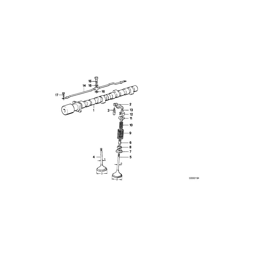 Genuine BMW 11341721006 E34 E36 E30 Valve Spring (Inc. 518i, 316i & 318i) | ML Performance US Car Parts