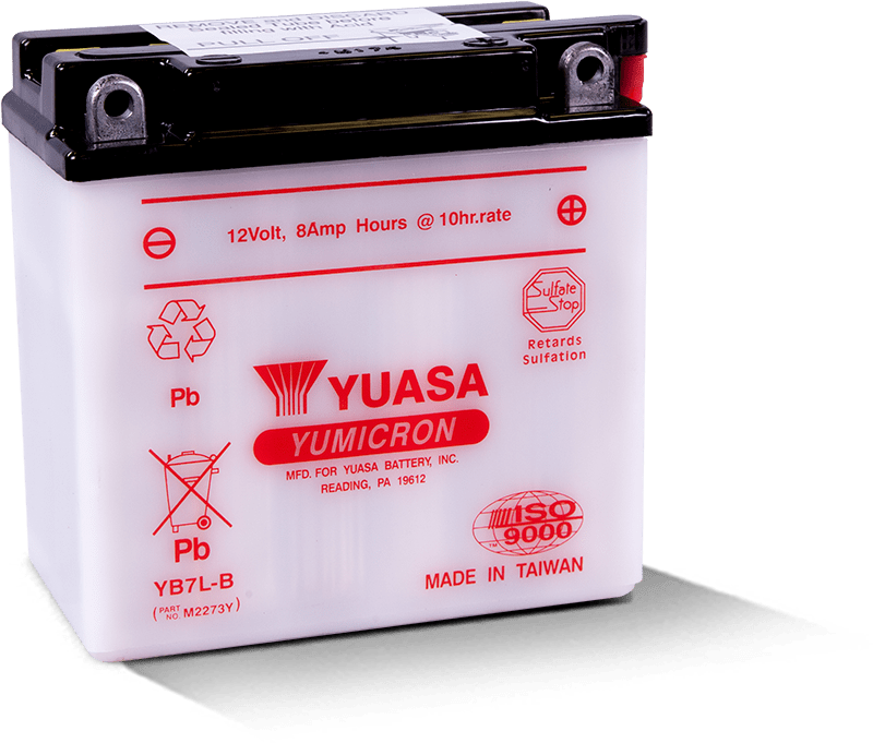 Yuasa Battery Yuasa YB7L-B Yumicron 12-Volt Battery