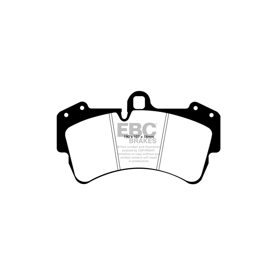 EBC PD13KF082 Audi Porsche VW Yellowstuff Front Brake Pad & GD Disc Kit - Brembo Caliper (Inc. Q7, Cayenne, Touareg) 2 | ML Performance US Car Parts