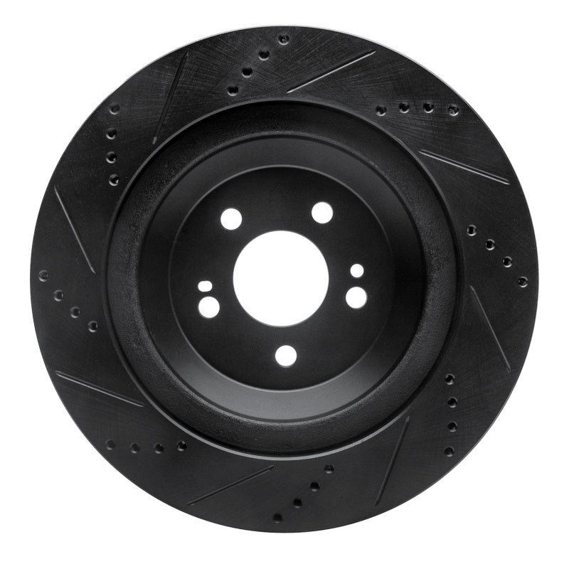 R1 Concepts R1 14-21 Mercedes-Benz S400 (Canada & Mexico) Rear Right Drilled & Slotted Black Brake Rotor
