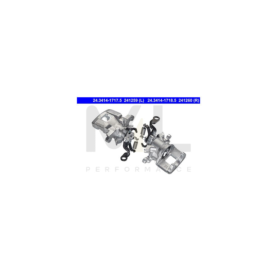ATE 24.3414-1717.5 Brake Caliper without holder