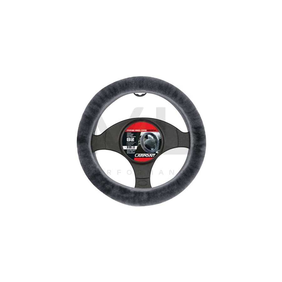 CARPOINT 2510030 Steering wheel cover Anthracite, Ø: 37-39cm, Textile