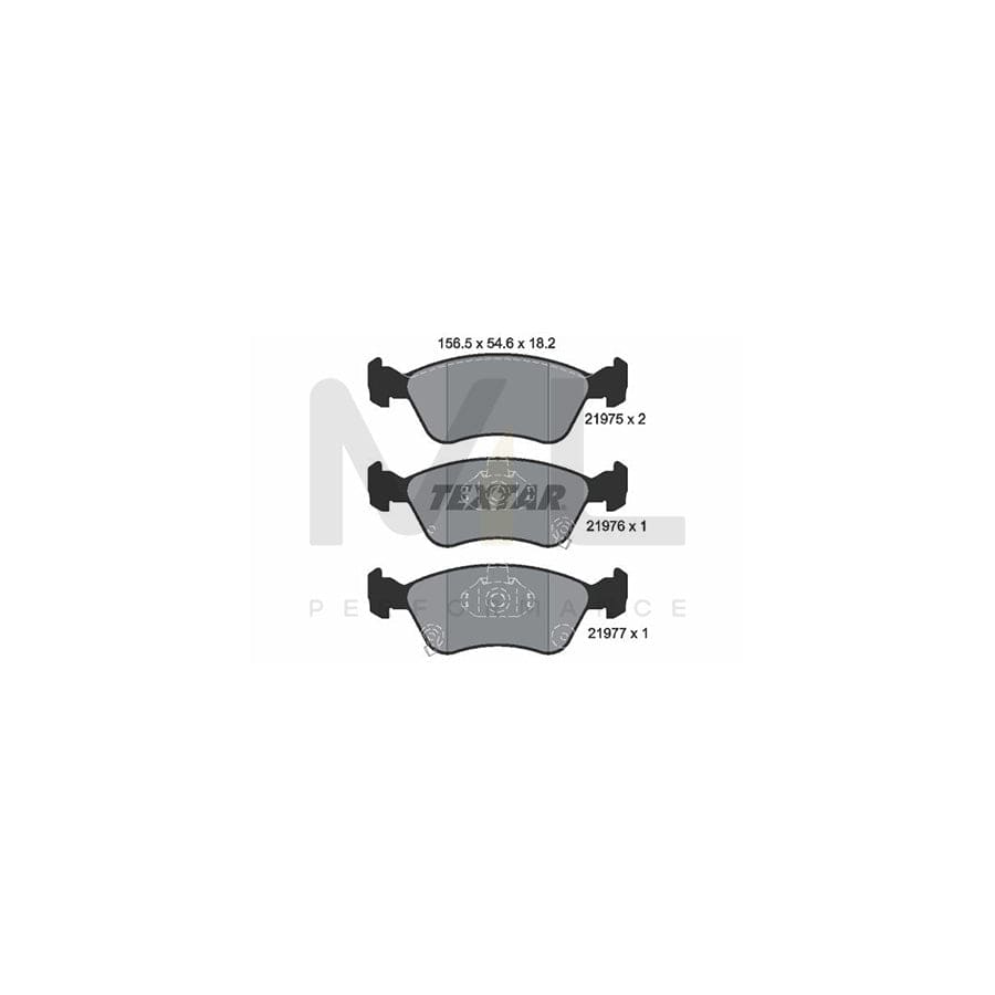 TEXTAR 2197502 Brake pad set for TOYOTA AVENSIS with acoustic wear warning | ML Performance Car Parts