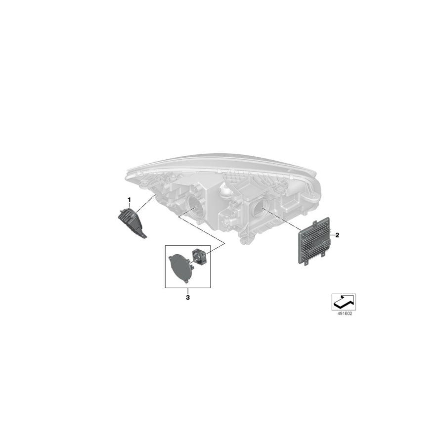 Genuine BMW 63119498495 G29 Led Module, Daytime Running Lights, Left (Inc. Z4 30i & Z4 M40i) | ML Performance US