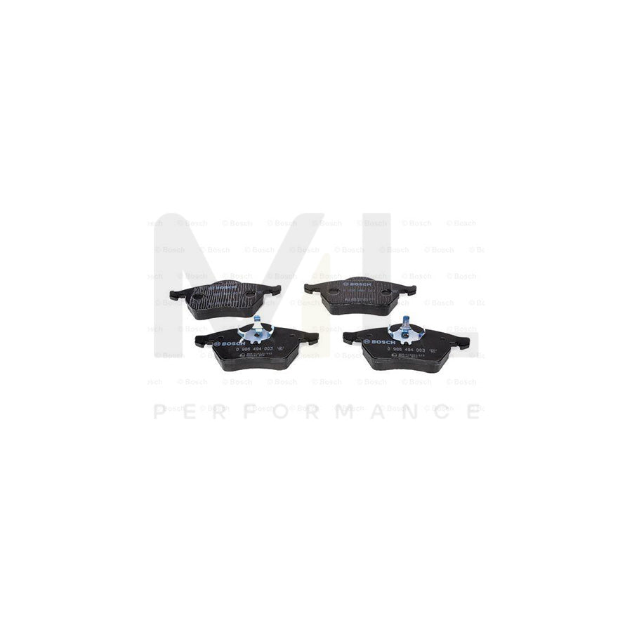 Bosch 0986494003 Brake Pad Set With Anti-Squeak Plate, With Piston Clip BP113 | ML Performance Car Parts