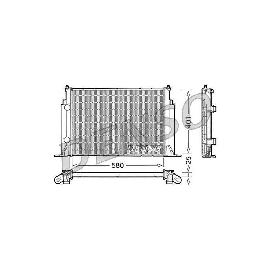 DENSO DRM09122 Engine Radiator for Fiat Stilo
