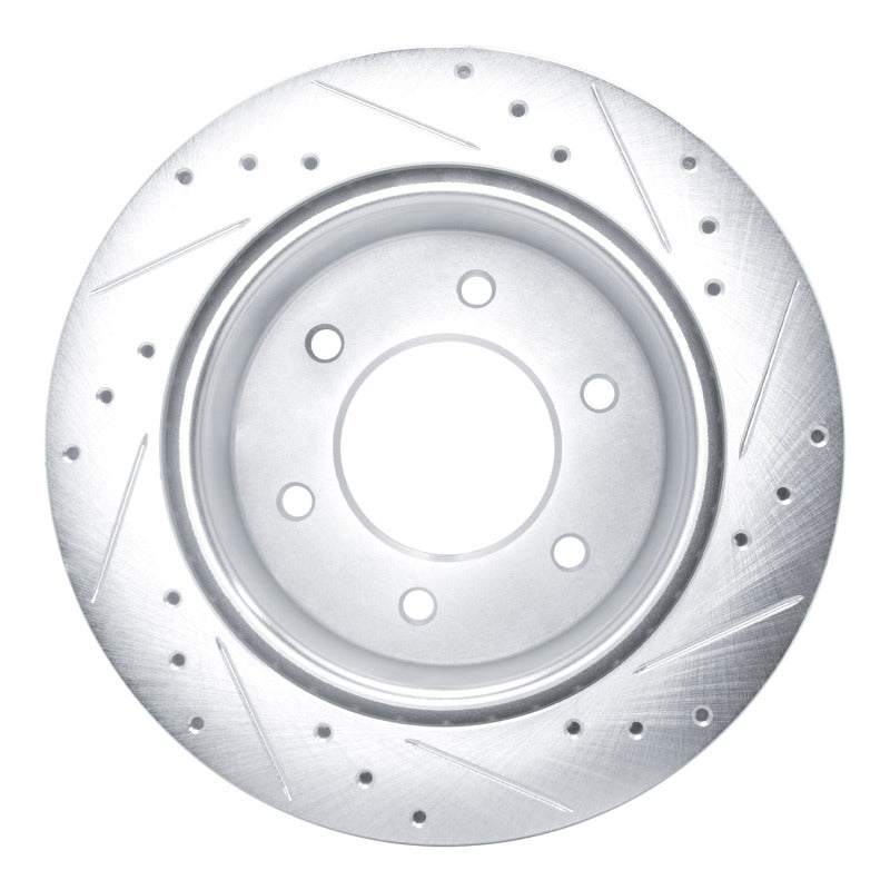 R1 Concepts R1 19-25 Ford Ranger (USA/Canada) Rear Left Drilled & Slotted Silver Brake Rotor