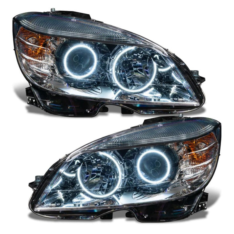 ORACLE Lighting Oracle 08-11 Mercedes Benz C-Class Pre-Assem. Headlights Chrome Housing- w/BC1 Controller