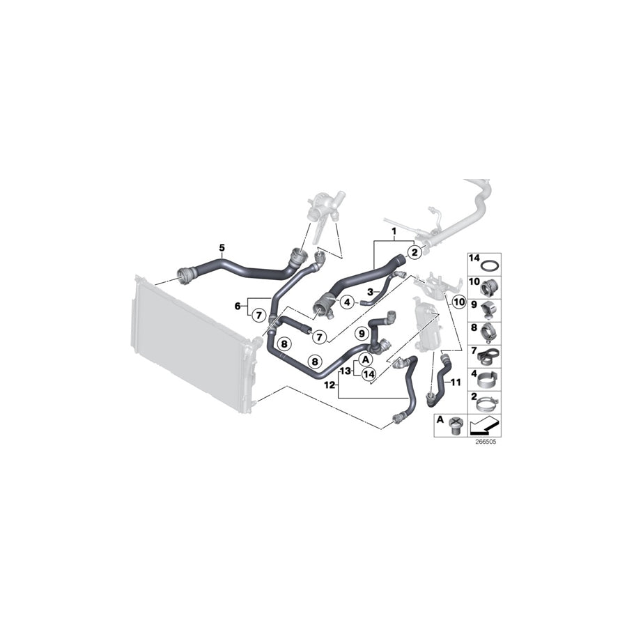 Genuine BMW 32411131346 F36 F30 Hose Clamp 15,3-18,5 (Inc. 418i, 428i & 228i) | ML Performance US Car Parts