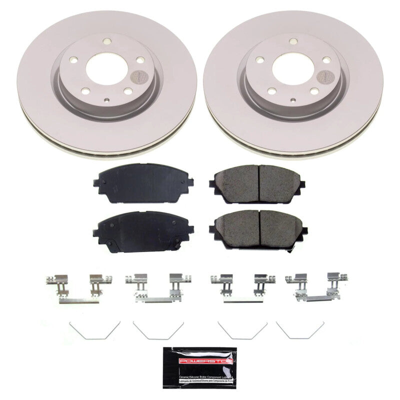 PowerStop Power Stop 19-23 Mazda 3 Front Z17 Coated Brake Kit