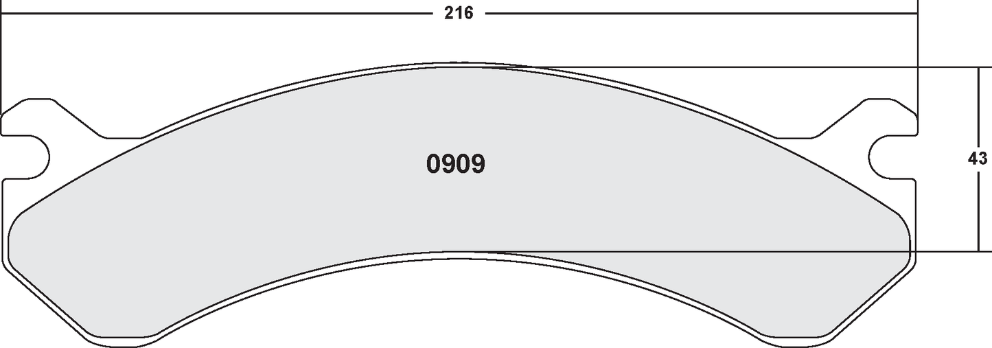 PFC 0909.22 BRAKE PADS Z-RATED CARBON METALLIC