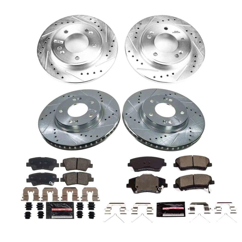 PowerStop Power Stop 2023 Kia Niro Front and Rear Z23 Evolution Brake Kit