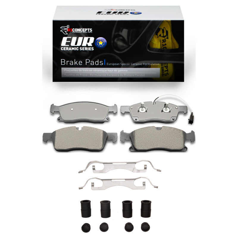 R1 Concepts R1 2017-2023 Maserati LeVante Front R1 Euro Ceramic Pads & Hardware Kit