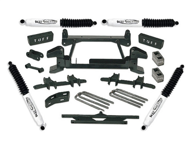 Tuff Country 88-97 Chevy Truck K2500/3500 4X4 (8 Lug) 4in Lift Kt (w/Stmped Lwr Cntrl Arm No Shocks)