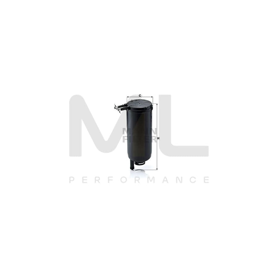 MANN-FILTER WK 939/14 x Fuel filter with seal