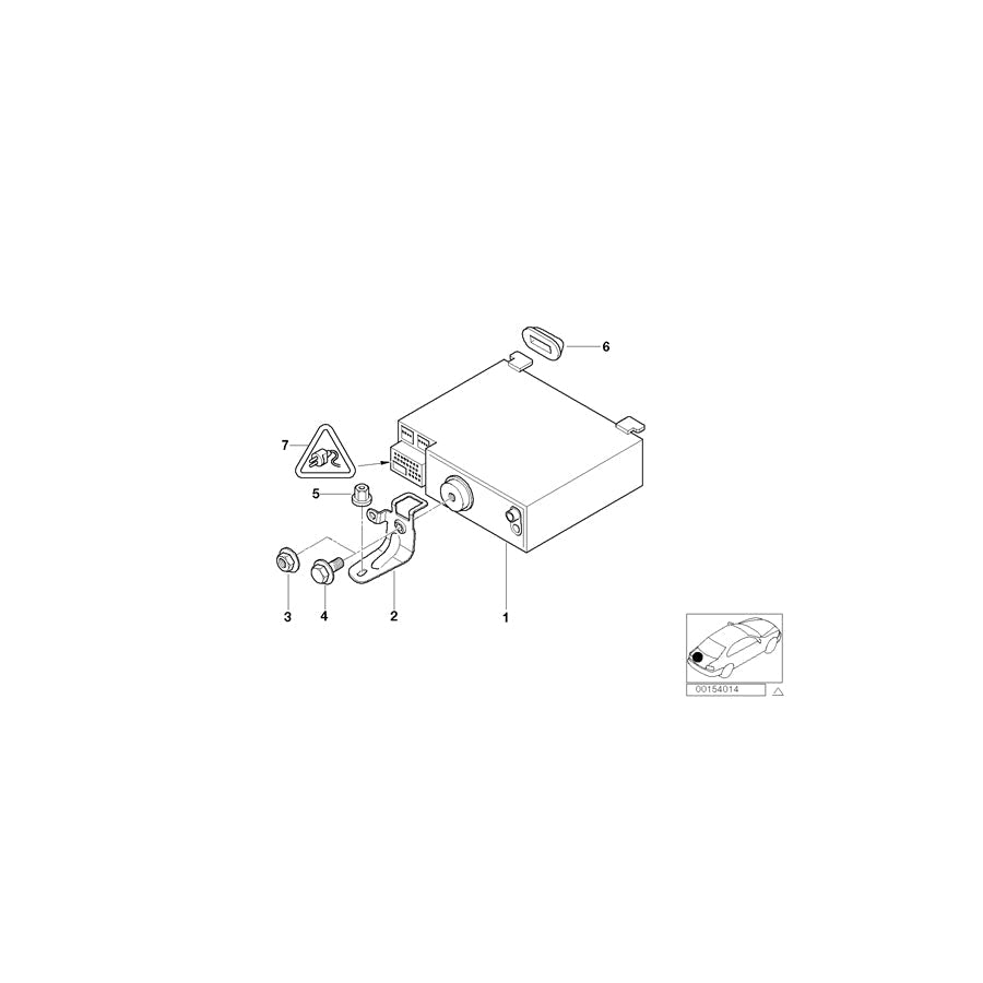 Genuine BMW 65126976964 E39 E46 E53 Exch. Radio Bmw Professional TMC (Inc. 330Cd, 318td & 535i) | ML Performance US Car Parts
