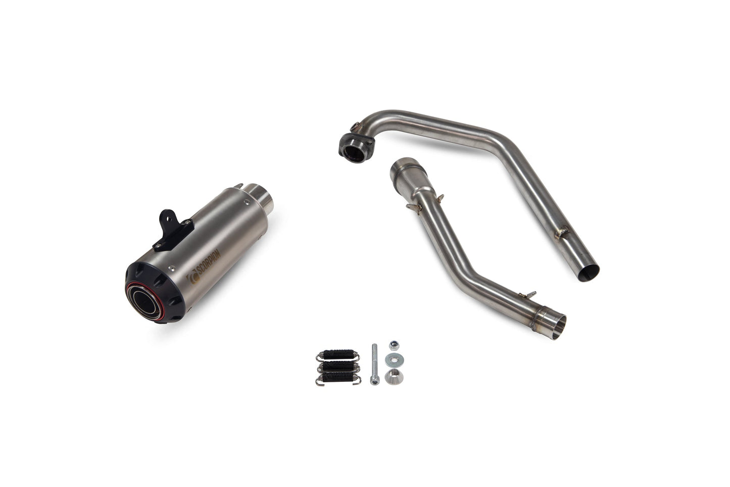 Scorpion PSI121TEO Suzuki Red Power Full System - Titanium Sleeve (GSX-R 125 / GSX-R 150) | ML Performance US US